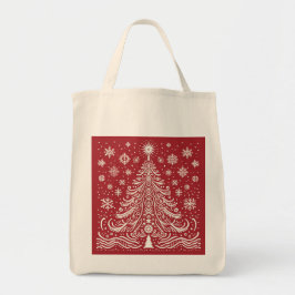 Tote Whimsical Carryall: Árvore de Natal Folha Bolsa B