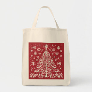 Tote Whimsical Carryall: Árvore de Natal Folha Bolsa B