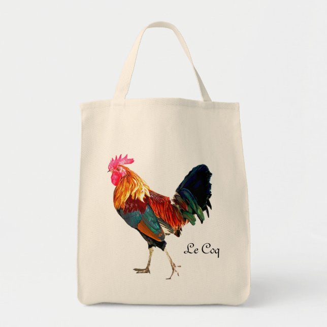 Tote Whimsy Le Coq Bolsa com Coq au Vin Recipiente (Frente)