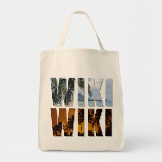 Tote "Wiki-Wiki" (Rápido!) Bolsa (Frente)