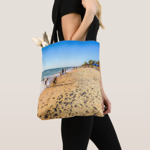 Tote Winter Beach Scene Bolsa