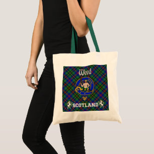 Tote Wood Clan Crachá Tartan Bolsa
