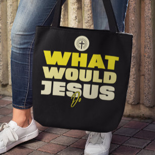 Tote WWJD – O que Jesus Faria? Bolsa de Compras