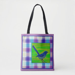 Tote Xadrez Roxa Piñon Bolsa