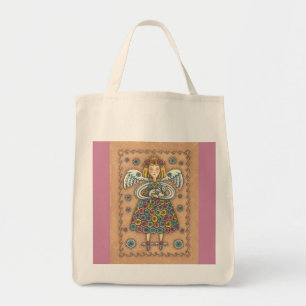 Tote Yo Quilt Angel GROCERY BOLSA