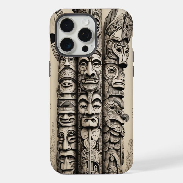 Totem de Ossos de Telefone Scrimshaw (Verso)