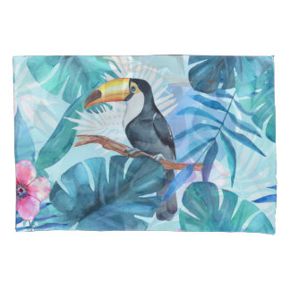 Toucans de aquarela: Tropical Sem costura