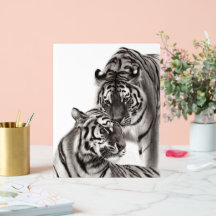 Touch - Trabalho de arte de Tigre Original Pintado