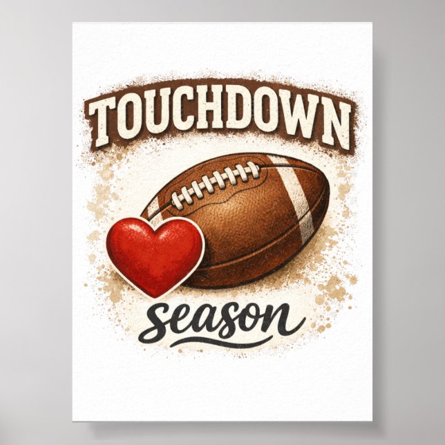 Touchdown Temporada Impressão Download Digital (Frente)