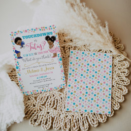 Touchdowns ou Tutus Gênero Revelar Convite