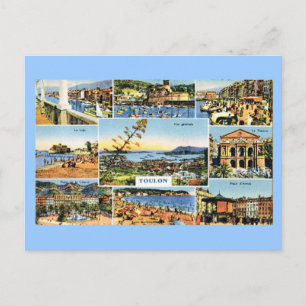 Toulon, cartão adiantado do multiview, 1920