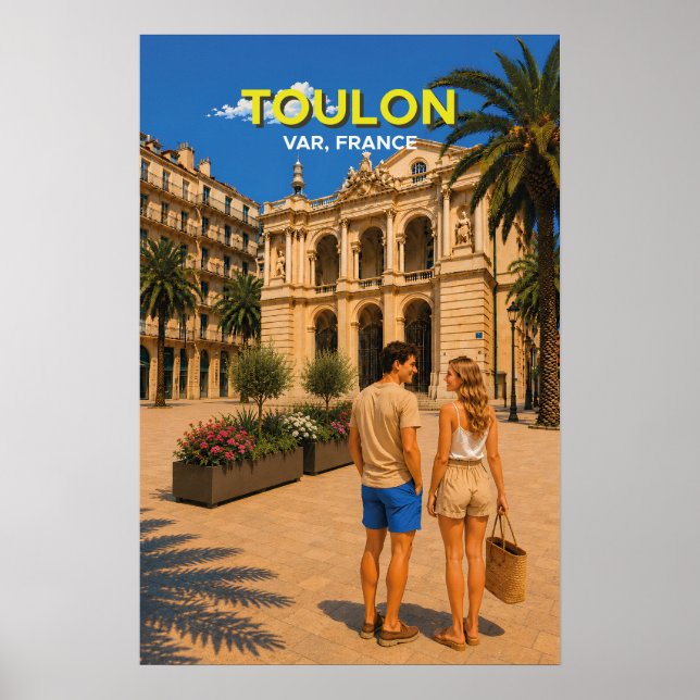 Toulon Opera – Vintage Travel Poster (Frente)