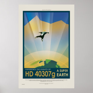 Tour pela Super Terra - Poster de viagens da NASA
