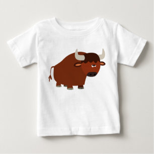 Touro de Cartoon Touro Bebê T-Shirt