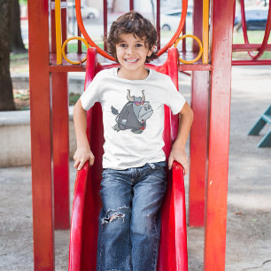 Touro Em Um Traje De T-Shirt