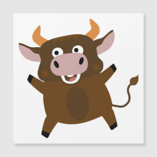 Touro engraçado bonito