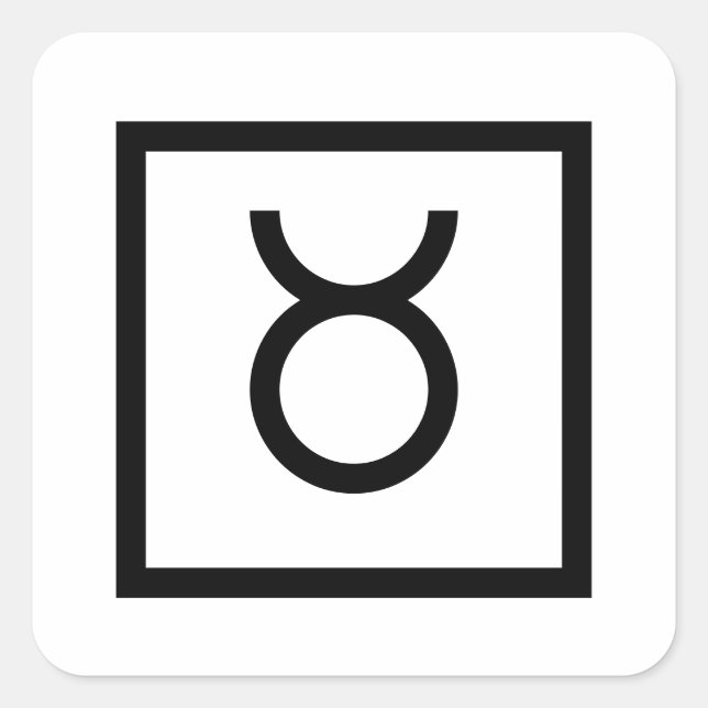 Touro Touro Zodiac sinal astrologia autocolante (Frente)