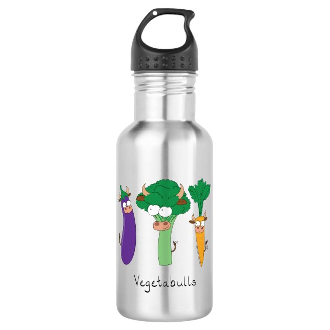 Touros de Legumes Vegetabulls Garrafa de Água Engr (Frente)