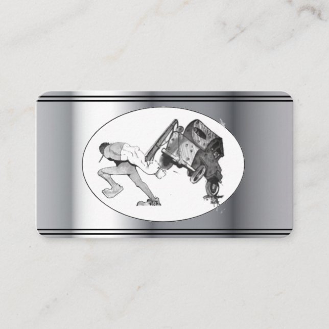 Tow Truck desenho Auto cartão de visita (Frente)