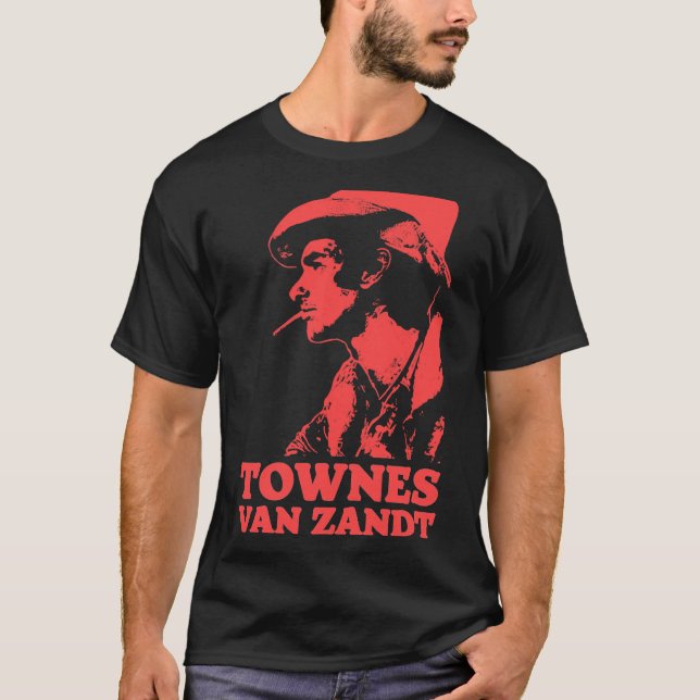 Townes Van Zandt T-Shirt &amp; Art Classic T-Shirt (Frente)
