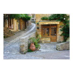 Townscape impressão da foto de Dordogne, France