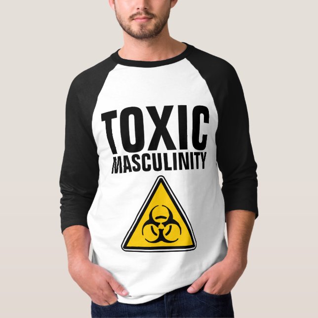 TÓXICO MASCULINIDADE T-Shirts masculinas com curio (Frente)