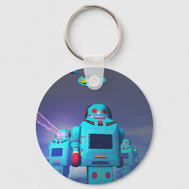 Toy Robos na Chaveiro de Ataque (Frente)