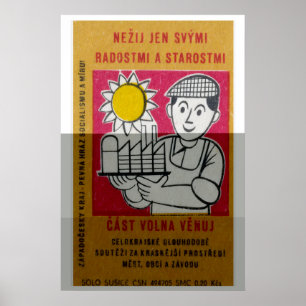 Trabalhador de Fábrica - Impressão Caixa de Fósfor