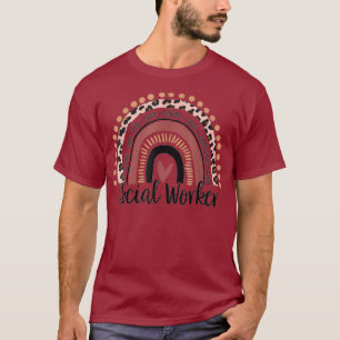 Trabalhador Social Adora Rainbow T-Shirt