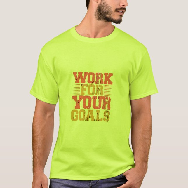 Trabalhe para as suas camisetas masculinas (Frente)