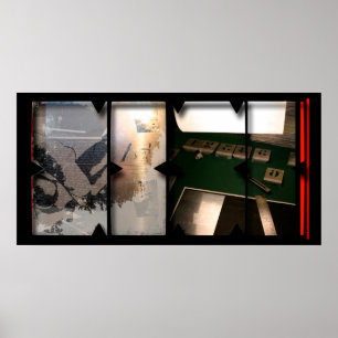 Trabalho Aberto sobre o poster de Fotomontagem do