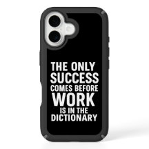 Trabalho antes do sucesso - capas de iphone motiva
