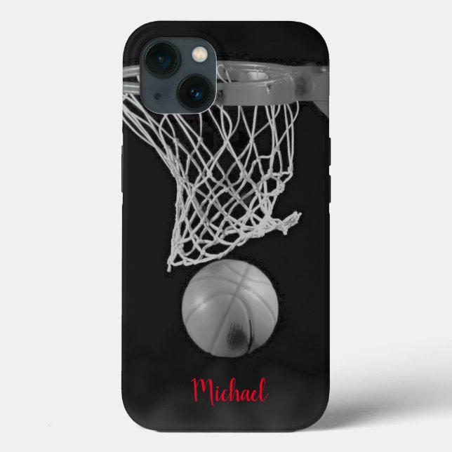 Trabalho de arte de basquetebol Seu Nome Black Whi (Verso)