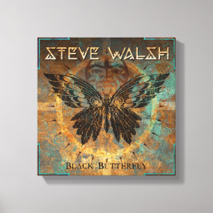 Trabalho de arte de borboleta preta na Canvas