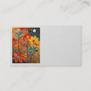 Trabalho de arte de Cartão de visita de Flores de