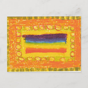 TRABALHO DE ARTE de crianças IRW - Cartão postal