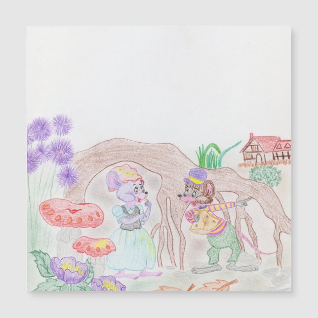 Trabalho de arte de Crianças Personalizadas, dois  (Frente)