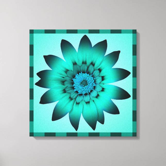 Trabalho de arte de Flor Azul do Cadete - Canvas (Frente)