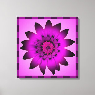 Trabalho de arte de Flor Magenta Orquídeo - Canvas