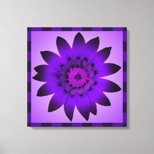 Trabalho de arte de Flor Roxo - Canvas