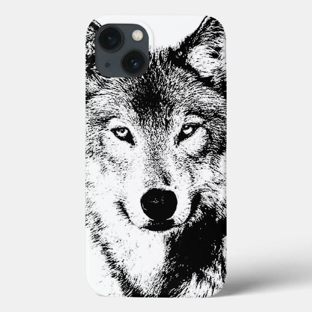 Trabalho de arte de Lobo Único de Qualidade (Verso)