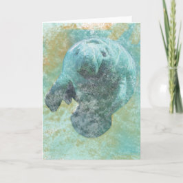 Trabalho de arte de Manateado pintado | Cartões Sa