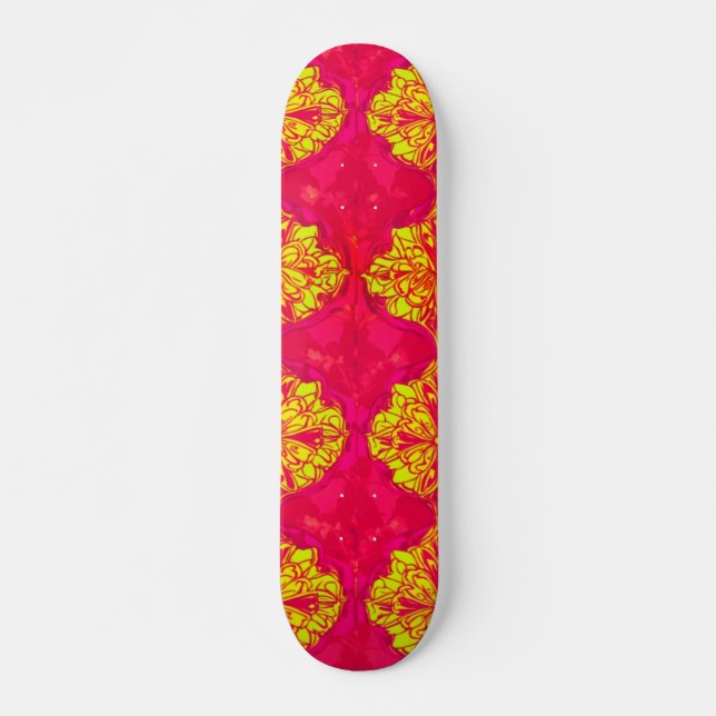 Trabalho de arte digital vibrante 3D - skateboard (Frente)