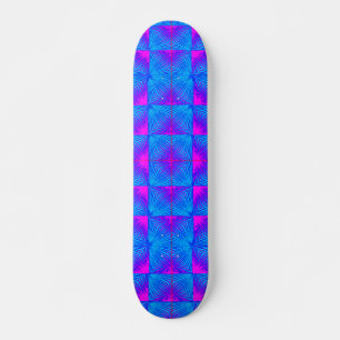Trabalho de arte digital vibrante 3D - skateboard