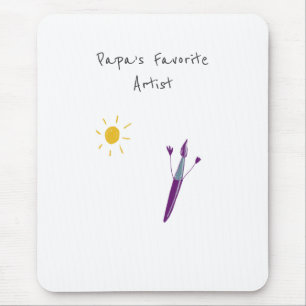 Trabalho de arte do seu filho em um Mousepad