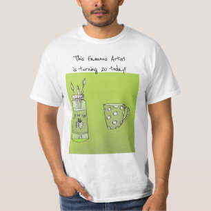 Trabalho de arte do seu filho na camiseta de anive