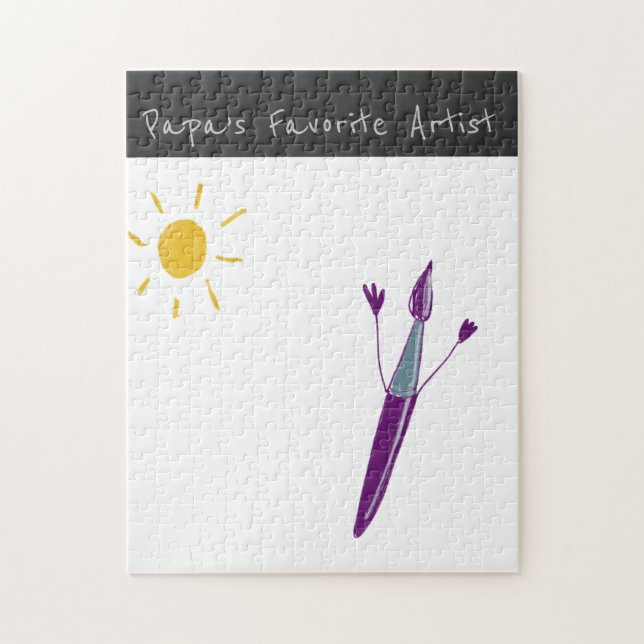 Trabalho de arte do seu filho num Quebra-cabeça (Vertical)