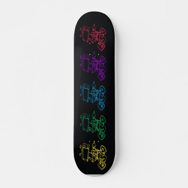 Trabalho de arte JKreutzer skateboard original (Frente)