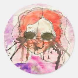 Trabalho de arte nº 2 da Katie - Adesivo redondo