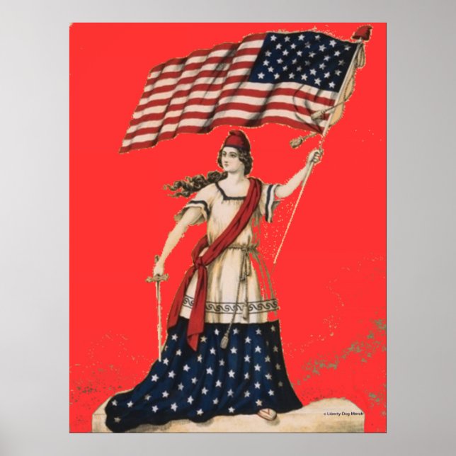 Trabalho de arte PATRIÓTICO - POSTERS - IMPRESSÕES (Frente)
